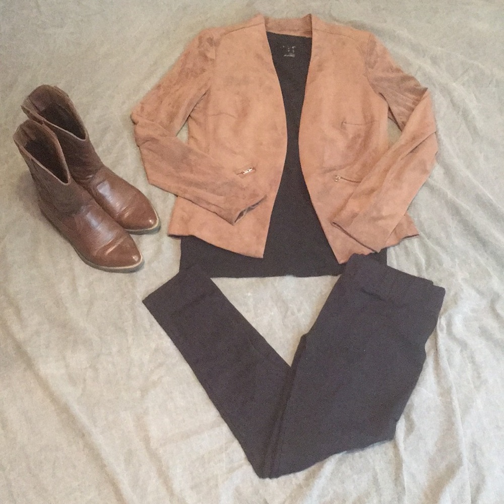Blazer Jacket with Zip Pockets